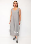Naya Wave Print Hem Jersey Dress, Taupe/Grey