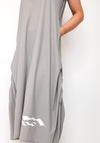 Naya Wave Print Hem Jersey Dress, Taupe/Grey