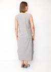 Naya Wave Print Hem Jersey Dress, Taupe/Grey