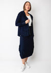 Naya Hooded Pocket Detail Jacket, Navy