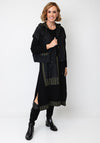 Naya Button Up Hooded Top, Black