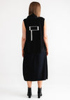 Naya Contrast Panel Waistcoat, Black Multi