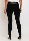 Naya Faux Leather Front Leggings, Black