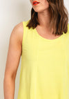 Naya Sleeveless Jersey Asymmetric Hem Top, Kiwi