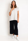 Naya Hooded Short Sleeve Top, Sand