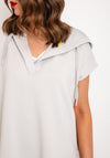 Naya Hooded Short Sleeve Top, Sand
