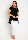 Naya Wrap Back Jersey Top, Black