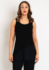 Naya Jersey Panel Hem Tank Top, Black