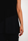 Naya Jersey Panel Hem Tank Top, Black