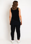 Naya Jersey Panel Hem Tank Top, Black