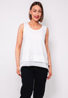 Naya Scoop Neck Longline Cami, White