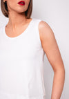 Naya Scoop Neck Longline Cami, White