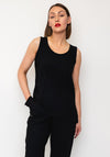 Naya Scoop Back Cami Top, Black