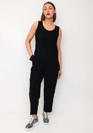 Naya Scoop Back Cami Top, Black