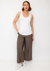 Naya Scoop Neck Sleeveless Top, White
