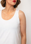 Naya Scoop Neck Sleeveless Top, White