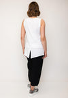 Naya Raw Hem Vent Panel Top, White