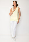 Naya Raw Hem Vent Panel Top, Lemon Yellow