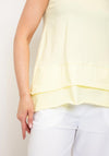 Naya Raw Hem Vent Panel Top, Lemon Yellow