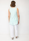 Naya Raw Hem Vent Panel Top, Green
