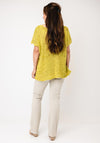 Naya Waffle Effect Knitted Top, Green