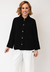 Naya Lightweight Button Front Jacket, Black