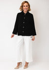 Naya Lightweight Button Front Jacket, Black