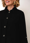 Naya Lightweight Button Front Jacket, Black