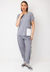Naya Contrast Pocket Relaxed Fit Top, Dove