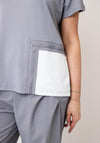 Naya Contrast Pocket Relaxed Fit Top, Dove