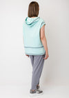 Naya Spray Painted Hooded Top, Mint Green