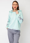 Naya Star Printed Hoodie, Mint Green