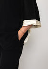 Naya Pleated Satin Bolero Jacket, Black