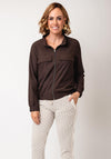 Naya Pocket Detail Side Panel Jacket, Brown