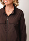Naya Pocket Detail Side Panel Jacket, Brown