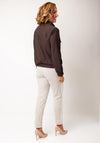 Naya Pocket Detail Side Panel Jacket, Brown