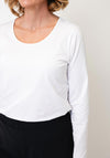 Naya Basic Long Sleeve Top, White