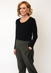 Naya Basic Long Sleeve Top, Black