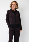 Naya Long Sleeve with Trim Detail Shirt, Brown
