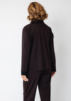 Naya Long Sleeve with Trim Detail Shirt, Brown