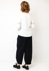 Naya Mesh Insert Sleeve Detail Top, White