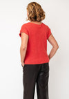 Naya Mohair Blend V Neck Knit Vest, Red