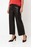 Naya Wide Leg with Hem Panel Trousers, Black