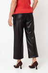 Naya Wide Leg with Hem Panel Trousers, Black