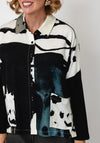Naya Graphic Print Pocket Detail Shirt, Black Multi
