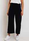 Naya Wide Leg Crop Trouser, Navy