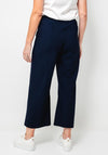 Naya Seam Detail Wide Leg Trousers, Navy