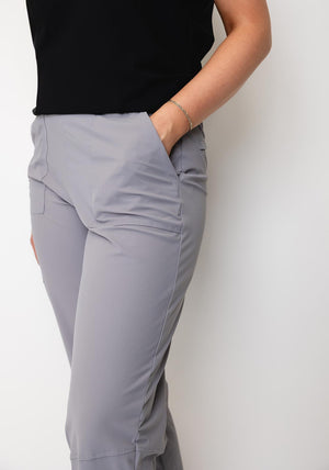 Naya Patch Pocket Seam Detail Trousers, Grey