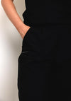 Naya Patch Pocket Seam Detail Trousers, Black
