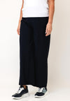 Naya Pull on Wide Leg Trousers, Navy